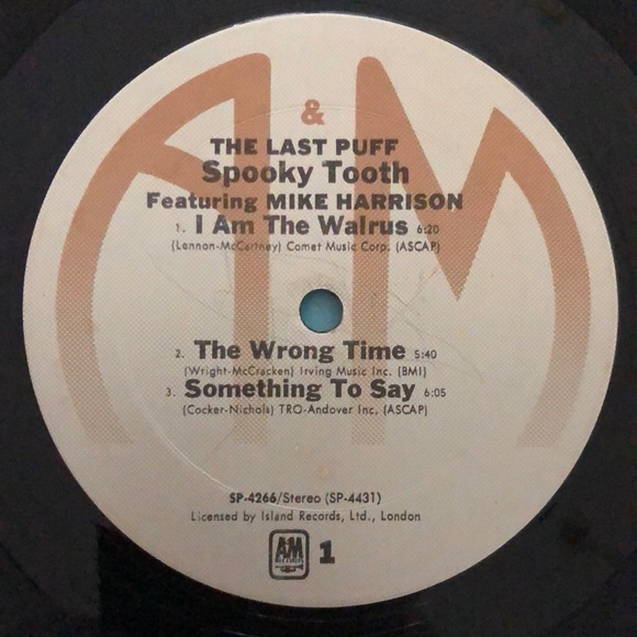 Spooky Tooth Vinyl Record Album The Last Puff - Picture 3 of 7